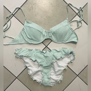 🩷SALE $5/30 Ardene Mint Green Gingham Bikini